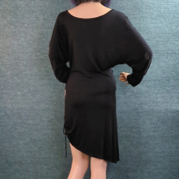 White House Black Market Off-Shoulder Ruched Side Rayon Dress - Picture 8 of 15